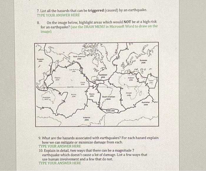 the motions of the two fault types listed below. a. Dip-slip Fault