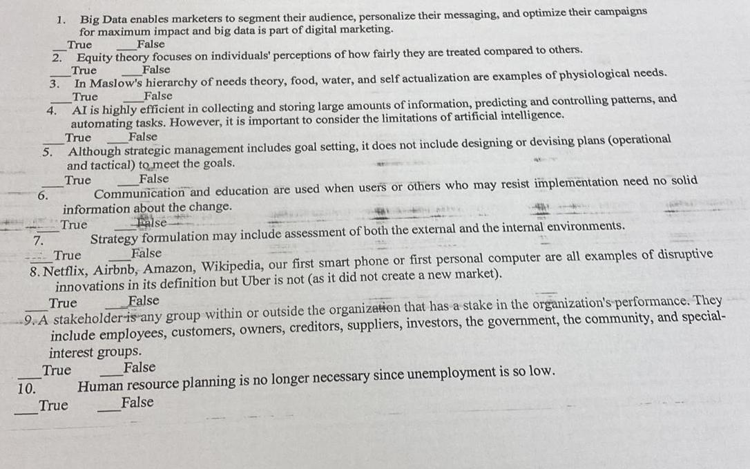  Big Data enables marketers to segment their audience, personalize their messaging,