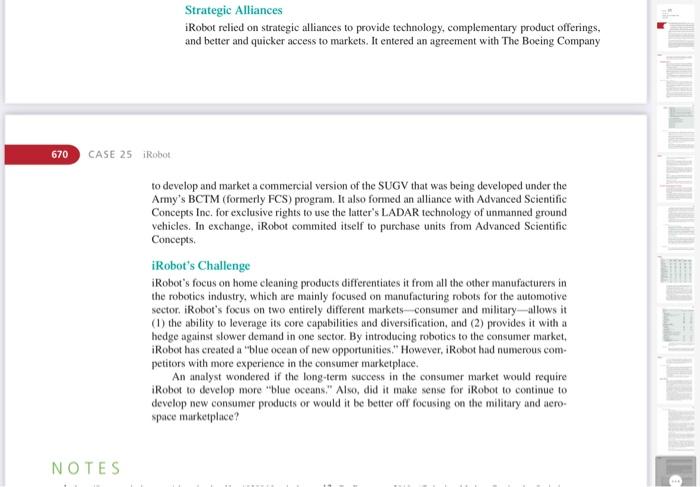 Recommend solutions for iRobot to improve its competitive advantage. and render patents