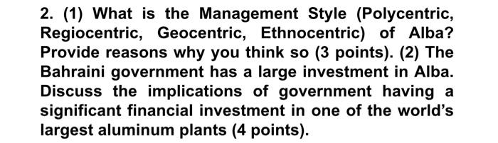 1. Using what you learned in class about leadership styles and contrasting