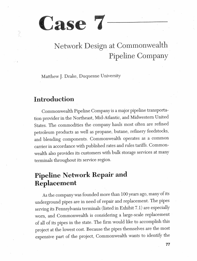  PLEASE ANSWER ONLY THIS PART OF THE CASE STUDY! This analysis