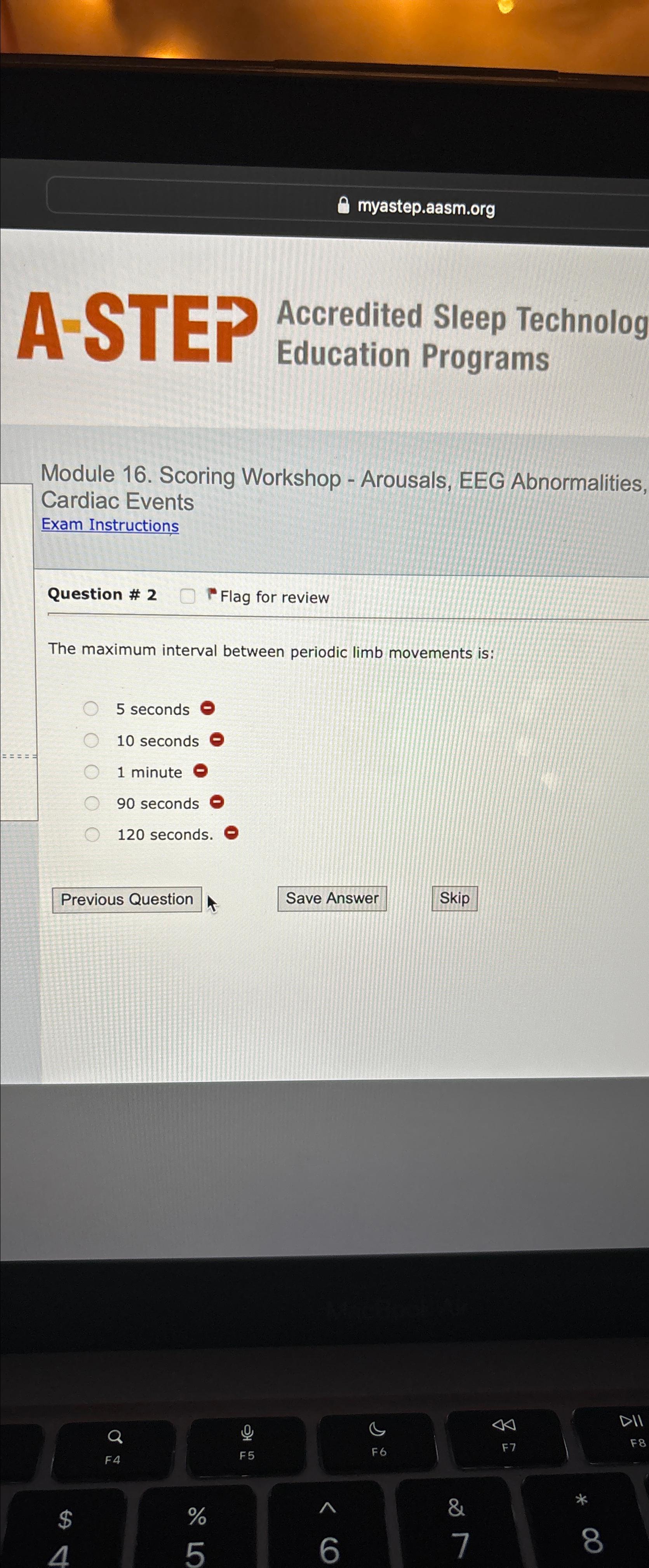  myastep.aasm.org Accredited Sleep Technolog Education Programs Module 16. Scoring Workshop -