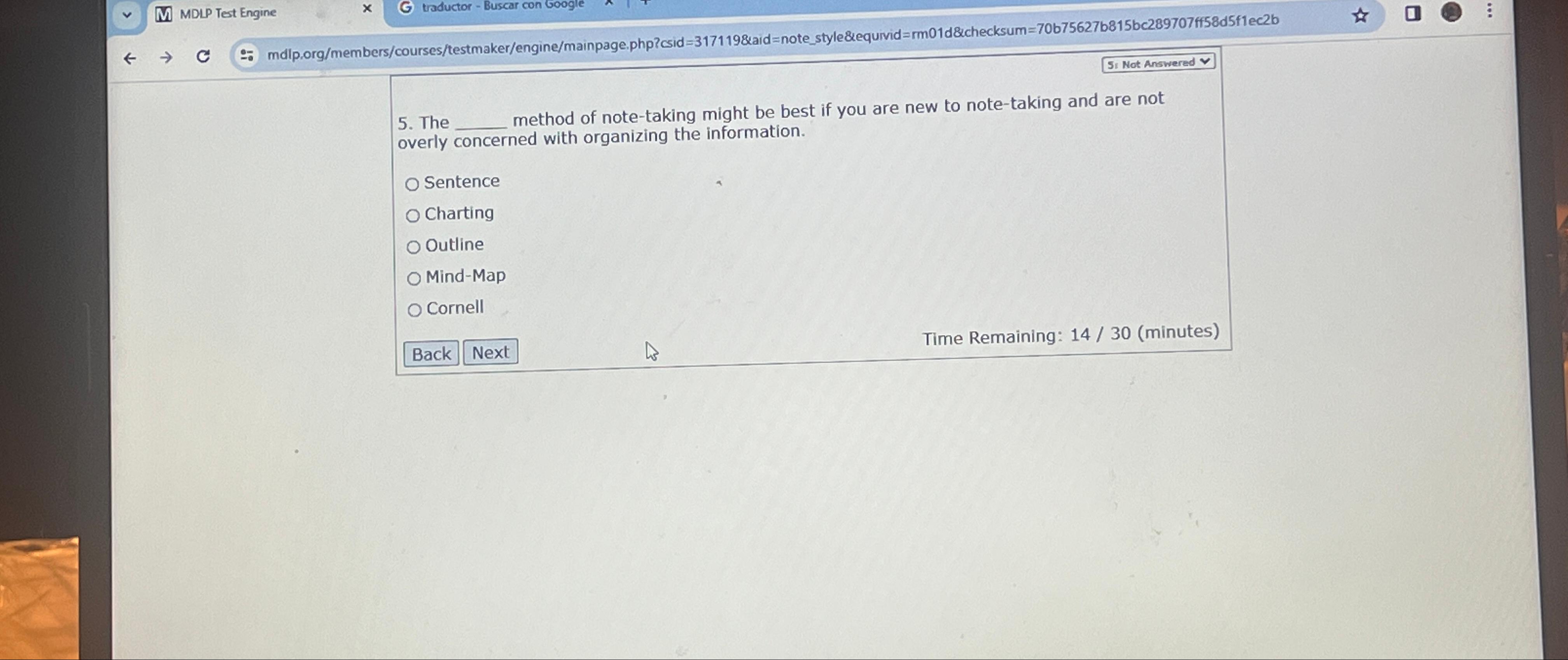  5. The method of note-taking might be best if you are