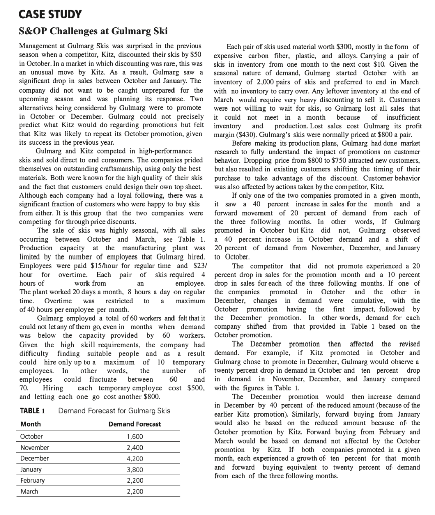 Develop a spreadsheet analysis to: 1. Identify all price promotion scenarios