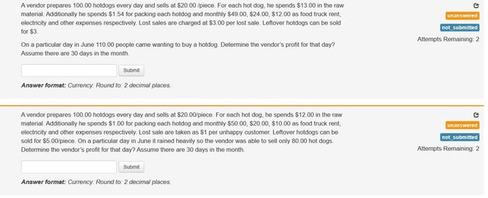 I keep uploading and getting it answered wrong A vendor prepares 100.00