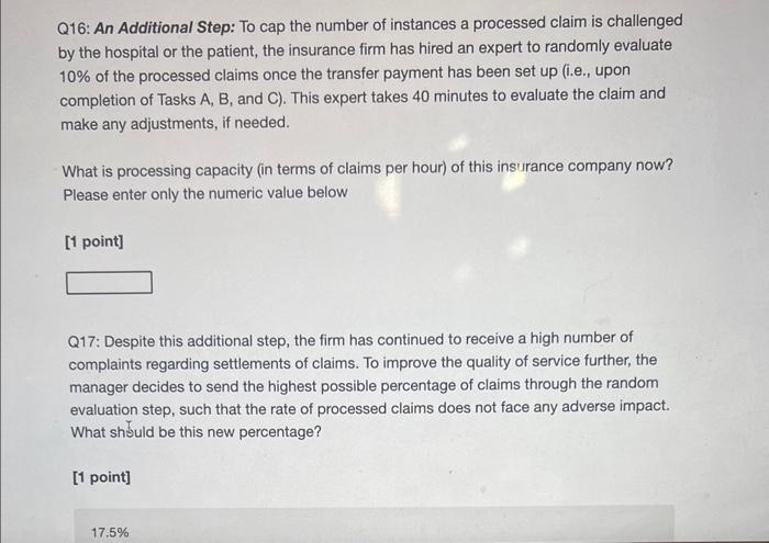 from hospital regarding patient and procedure). This takes 15 minutes per claim.