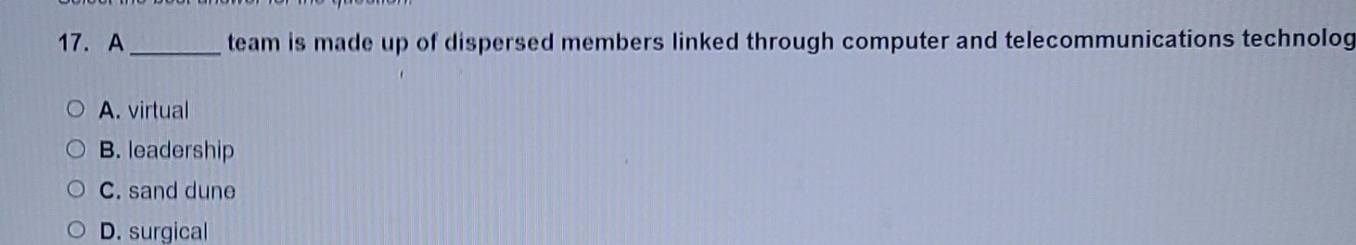 experiencing staff shortages. According to your text, the best strategy would be