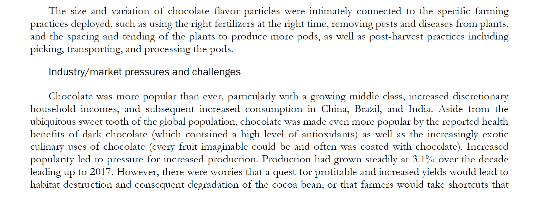 giant based in Chicago, Illinois. She had earned her BS in food