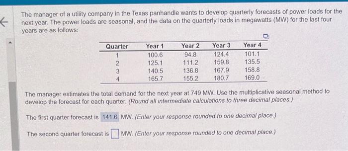 If possible, can you include the third and fourth quarter as well