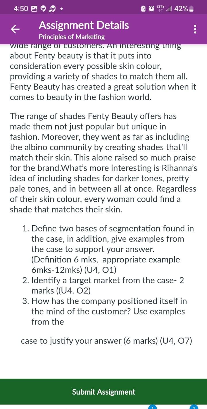 respond to the questions that follow. CASE STUDY ANALYSIS - Unit 4