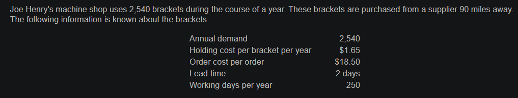 a) What is the EOQ? _____ units (round your response to