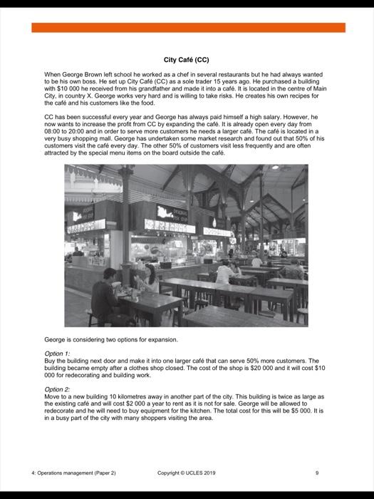  When George Brown left school he worked as a chef in