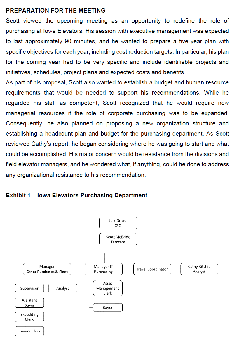 CASE STUDY - IOWA ELEVATORS Scott McBride, director of purchasing at Iowa