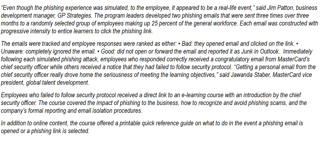 of other solutions to their problem? MasterCard drew on insights from GP