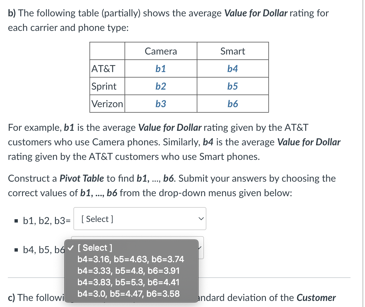 dollar, and customer service for their cell phone carriers. The data set