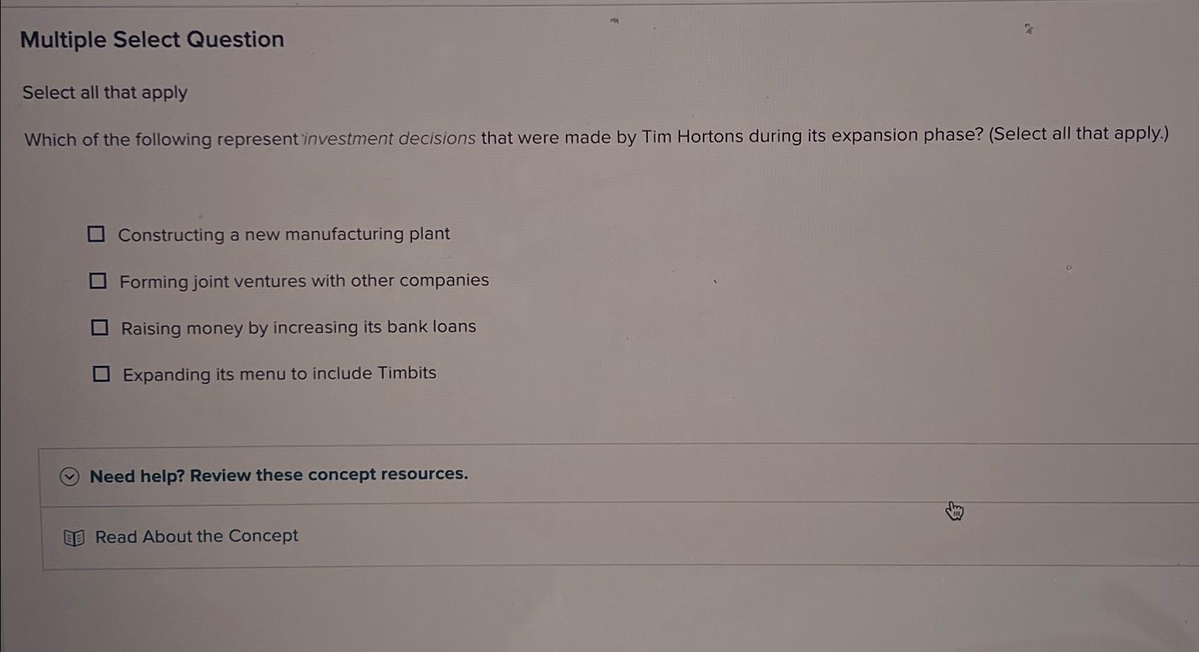  Multiple Select Question Select all that apply Which of the following