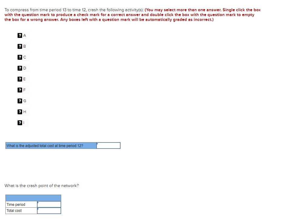 shown in the following table: To compress from time period 15 to
