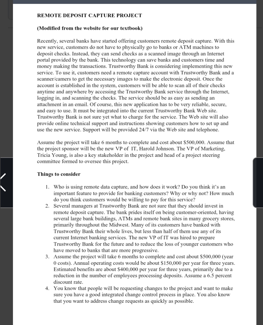 Begin creating a Project Management Plan document based on the information and