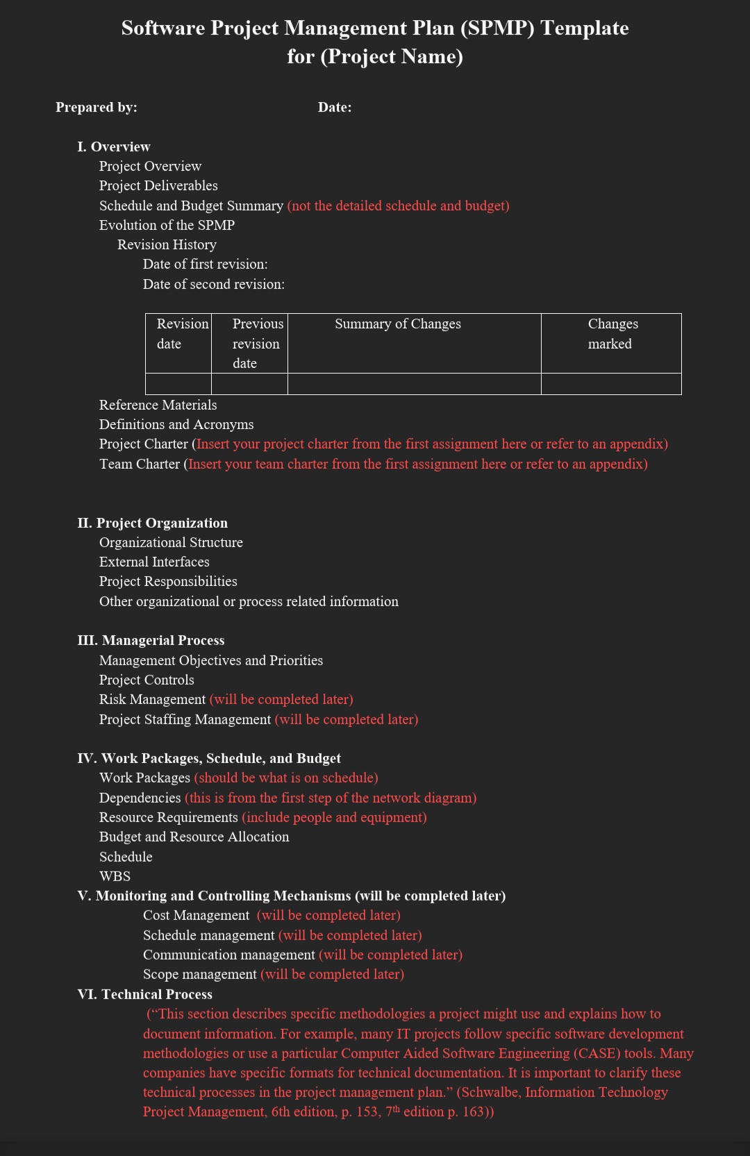 sections that are not relevant, please indicate "N/A" as your response.Create Project