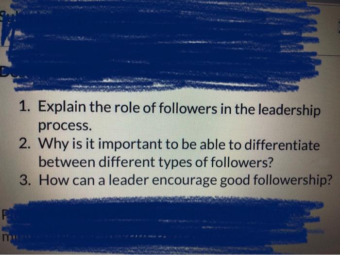 please carefully consider ... need original ideas thx 1. Explain the role