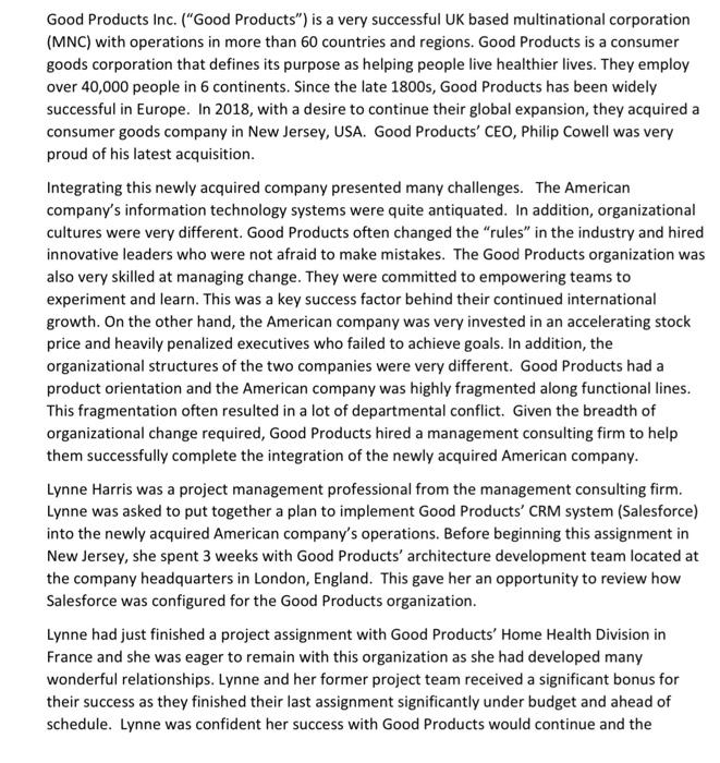  case study 1 and 2 are given below. answer the question