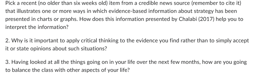  Pick a recent (no older than six weeks old) item from