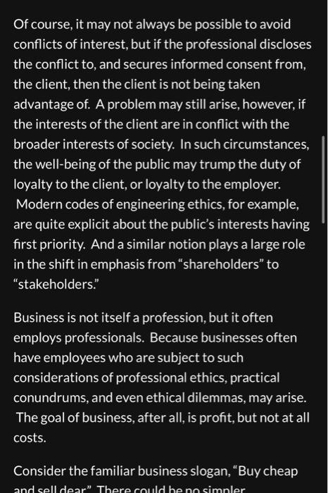 Details Ethical lssues of Business Notes on Ghillyer, Ch. 3 - Organizational