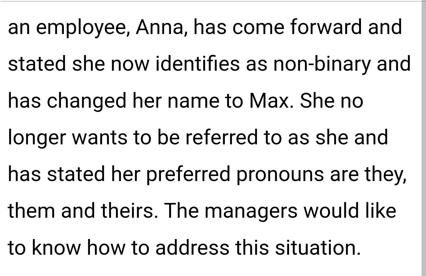 a number of issues that they are struggling with and are seeking