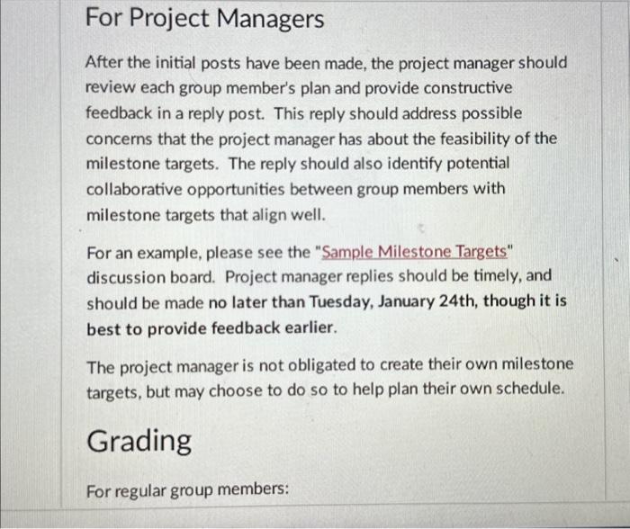 targets for the next two weeks. To develop these targets, reflect on
