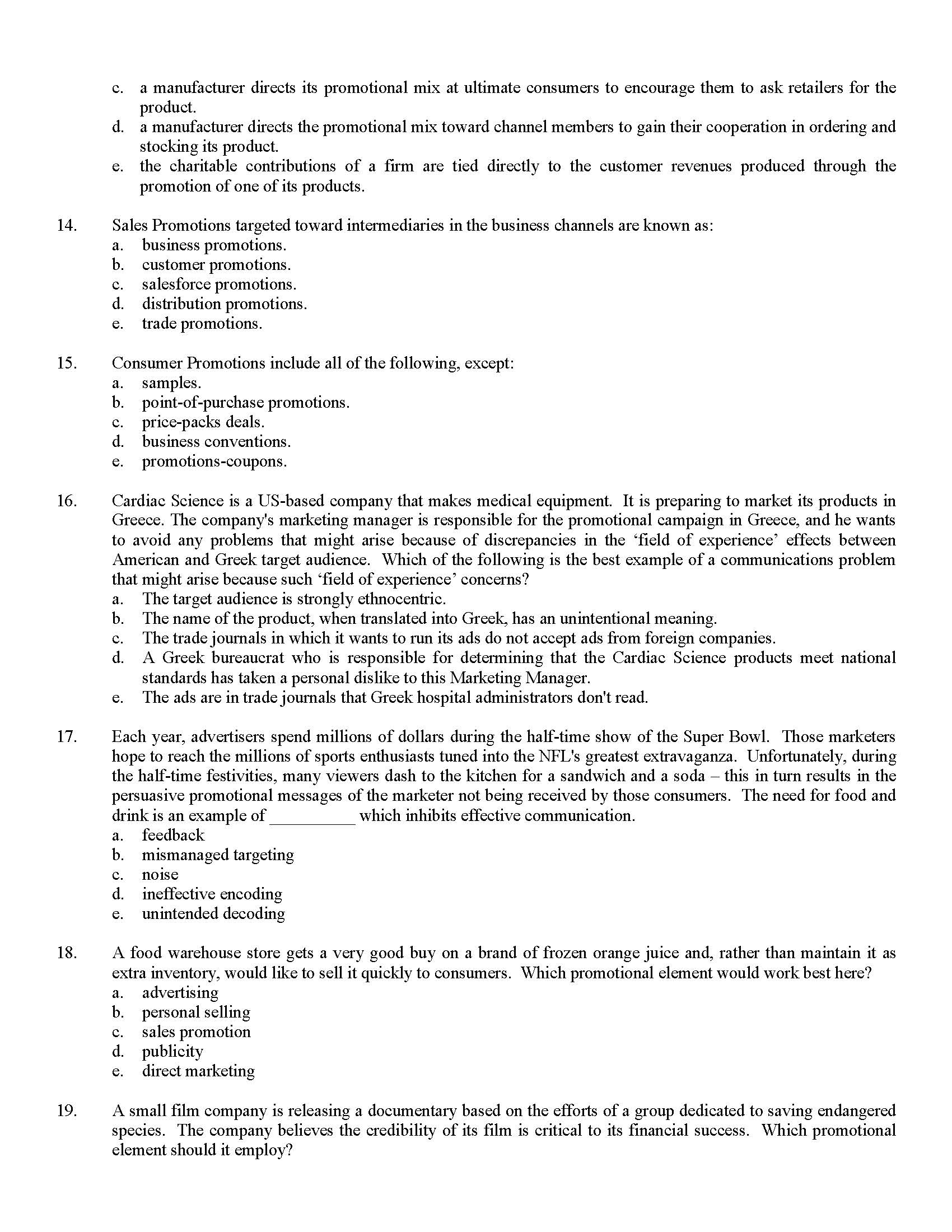 you may also explain your answer choice with an example to illustrate