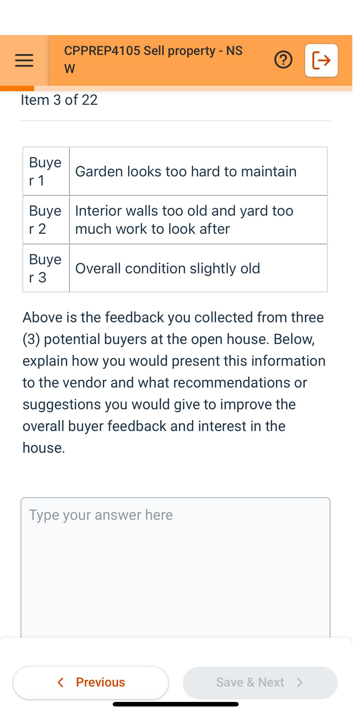  CPPREP4105 Sell property - NS W Item 3 of 22 \table[[\table[[Buye],[r