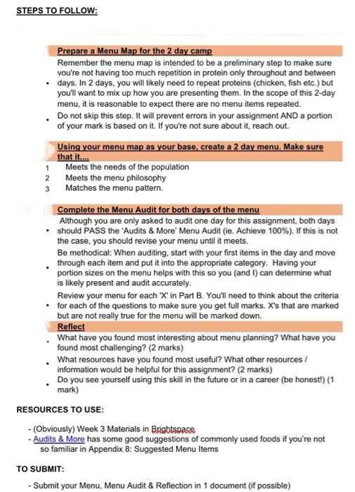 WE BUILDING HERE? - Plan and evaluate a menu according to nutrition