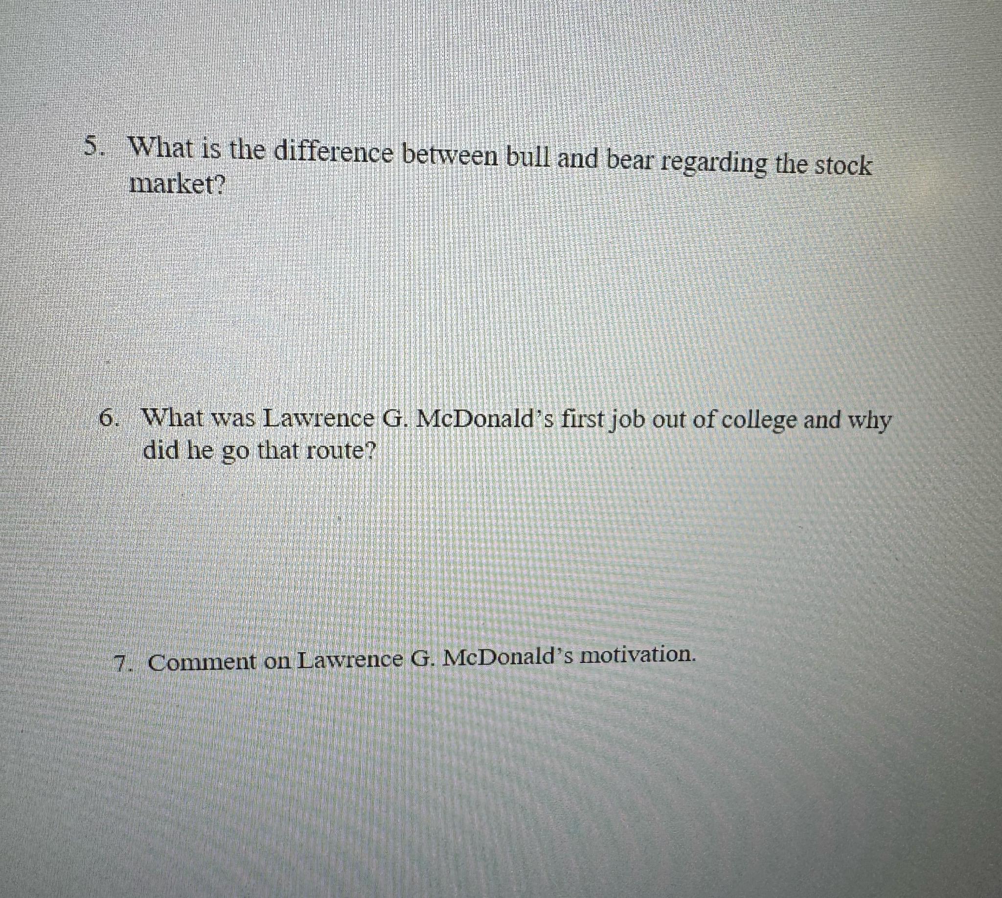  What is the difference between bull and bear regarding the stock