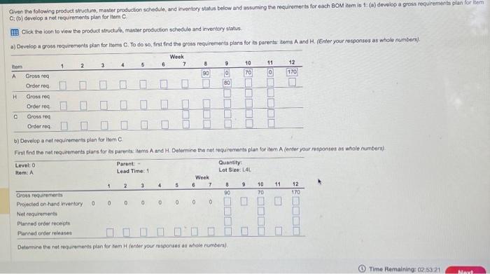  Ci (b) develop a not requrements plan for liem C Click