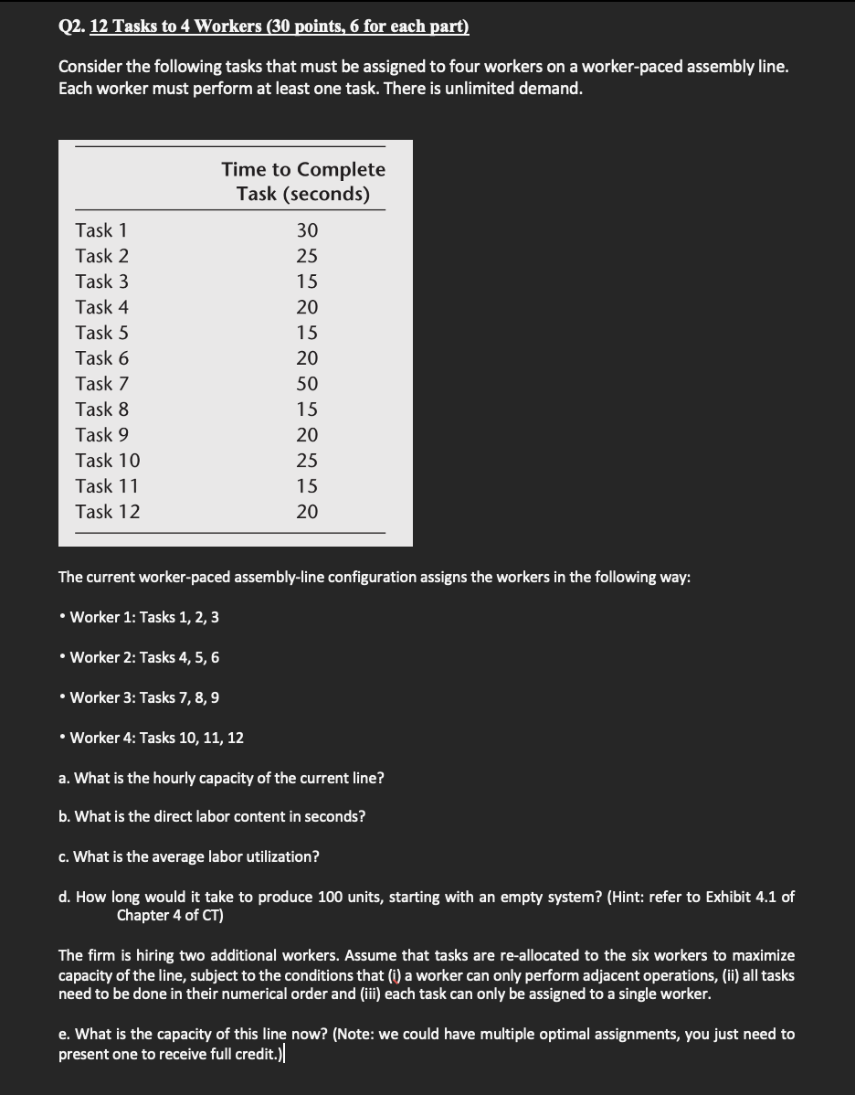  Use EXCEL to answer the question. See the excel file and