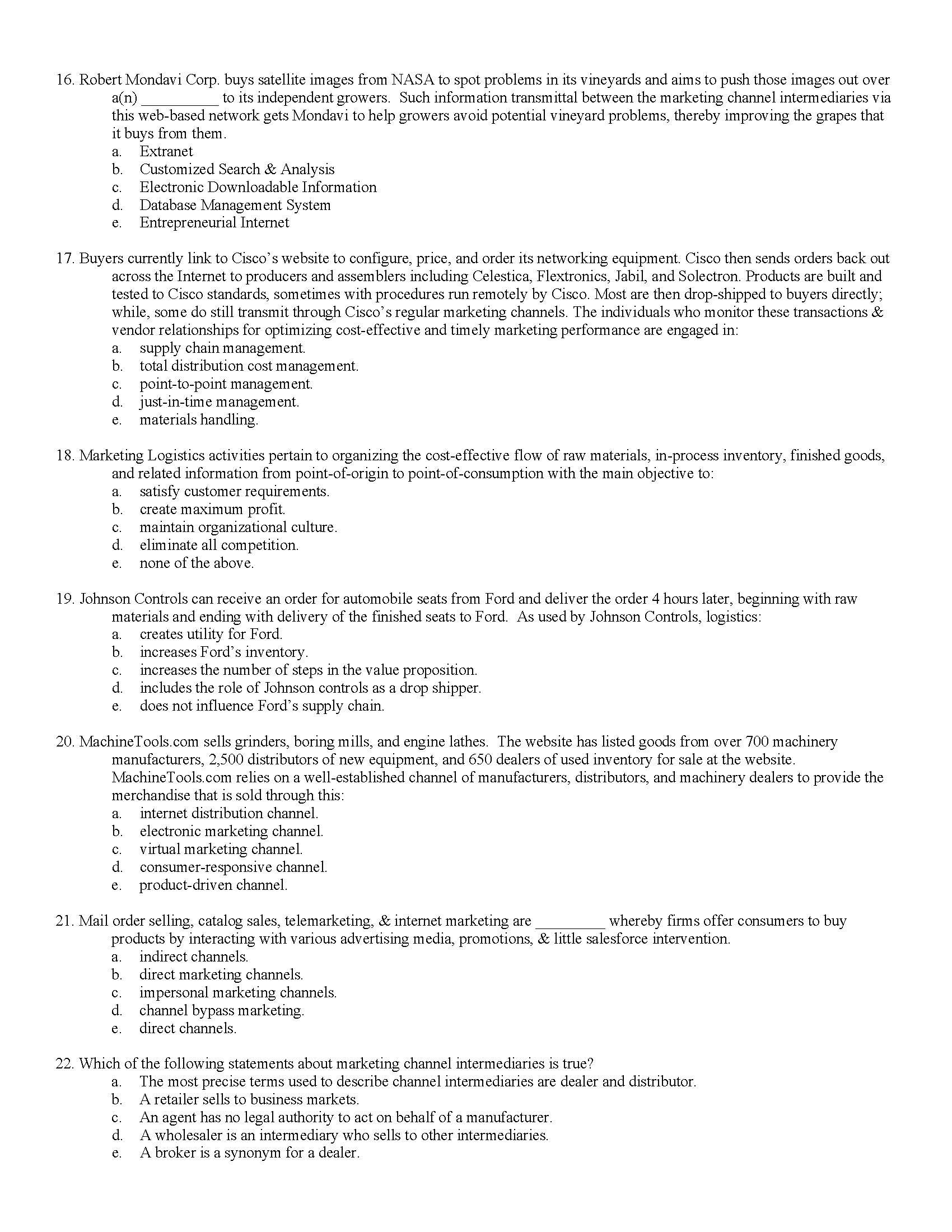 you may also explain your answer choice with an example to illustrate
