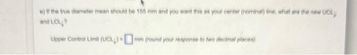 mm and you went ihis as your center (nominal) ine, what ard