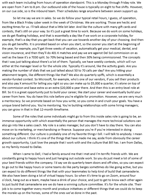 an elevator pitch and resume based on what you read 4. Describe