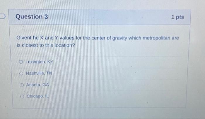 and volume information, what is the X value for the center of