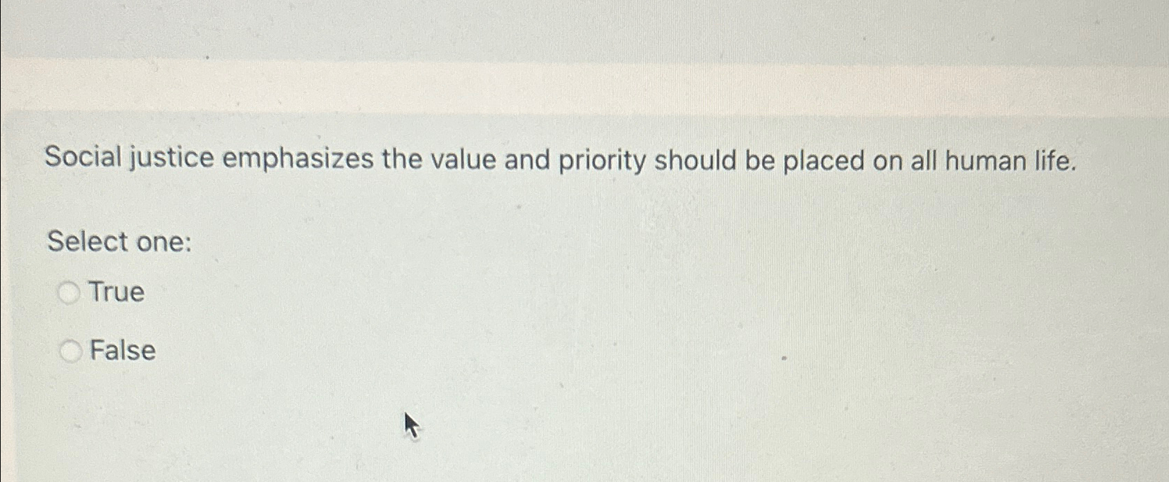  Social justice emphasizes the value and priority should be placed on