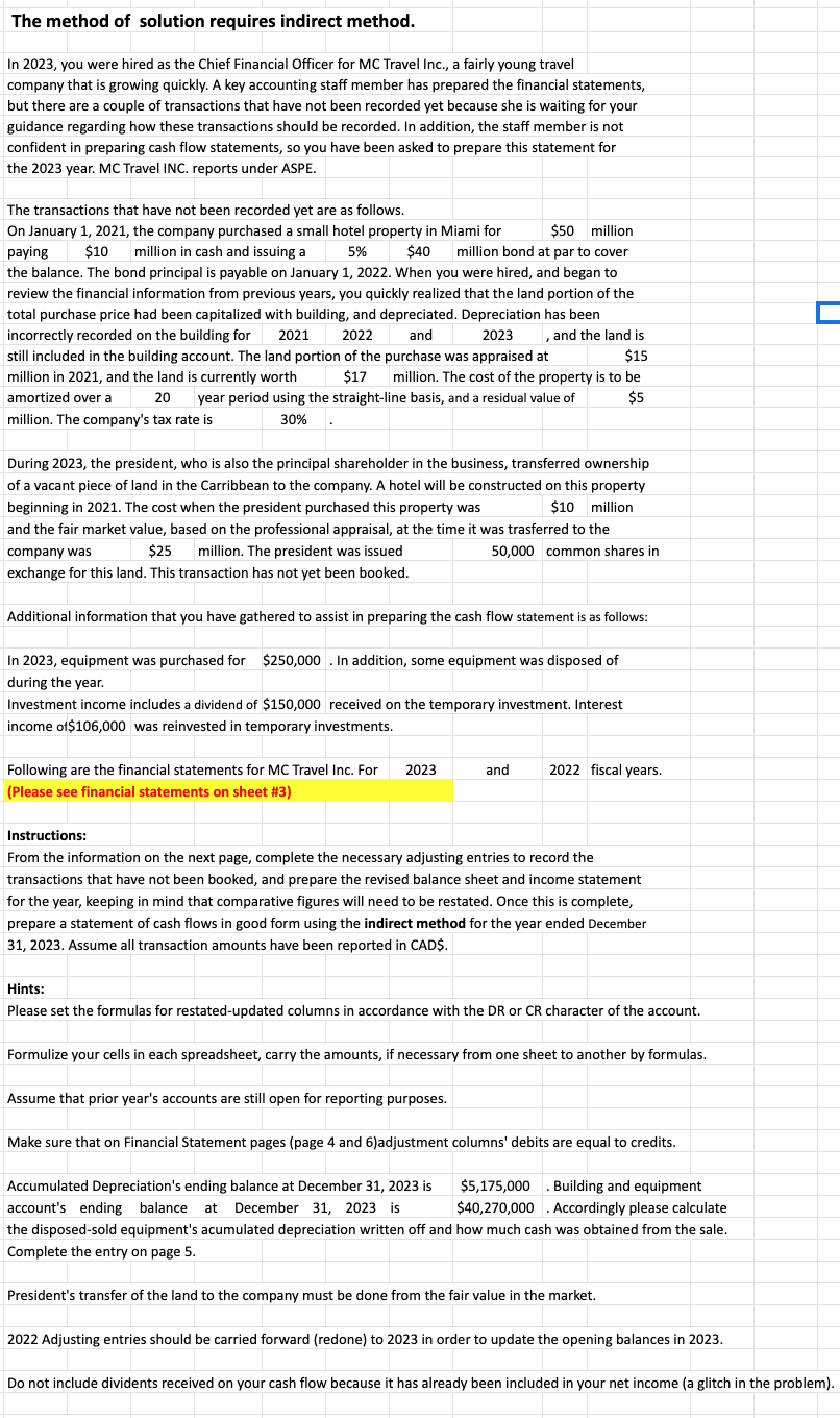 This is an accounting problem I need help with. I have almost