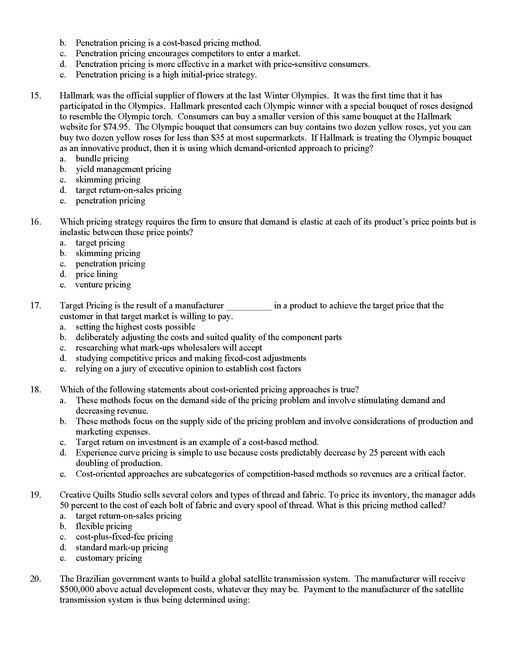 you may also explain your answer choice with an example to illustrate