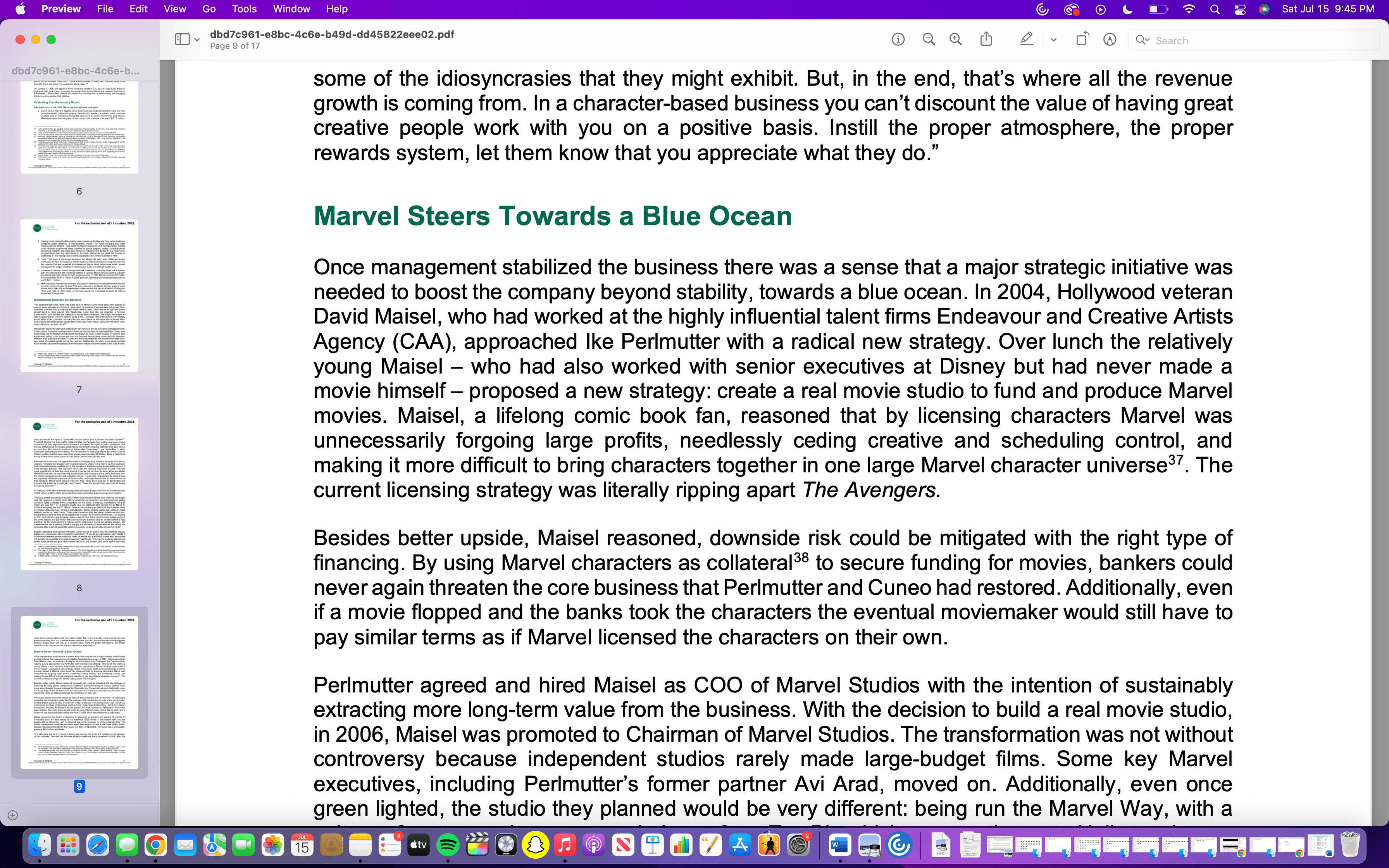 making a film for $100 million we knew right away, because we