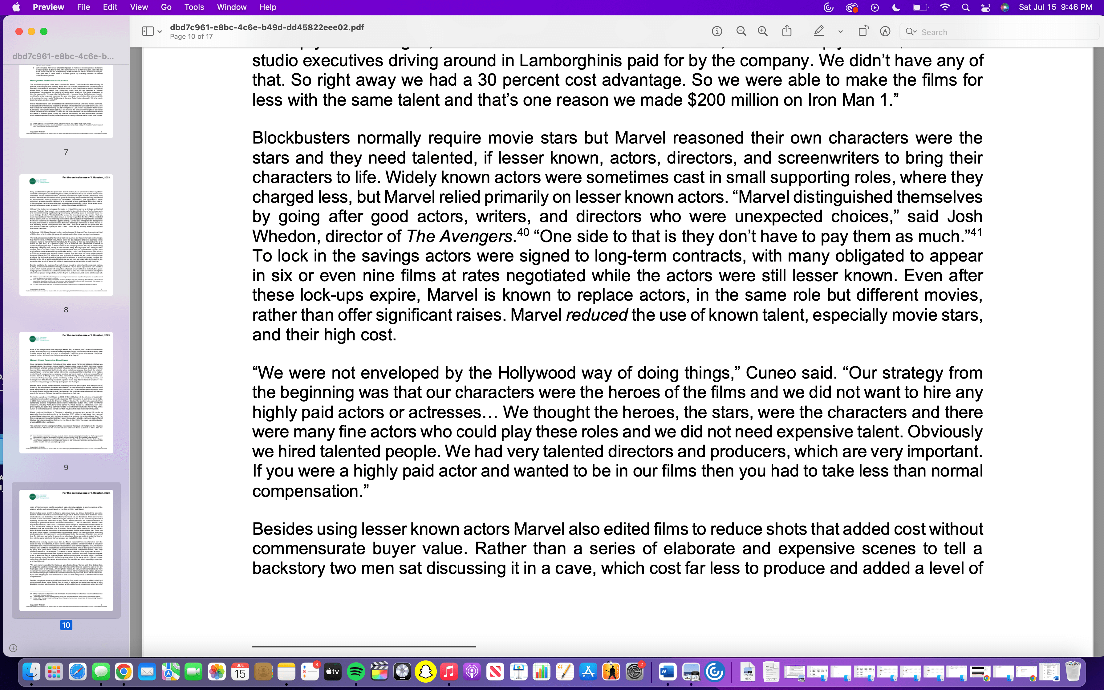 latent, unproductive assets that the studio system has. These can be empty