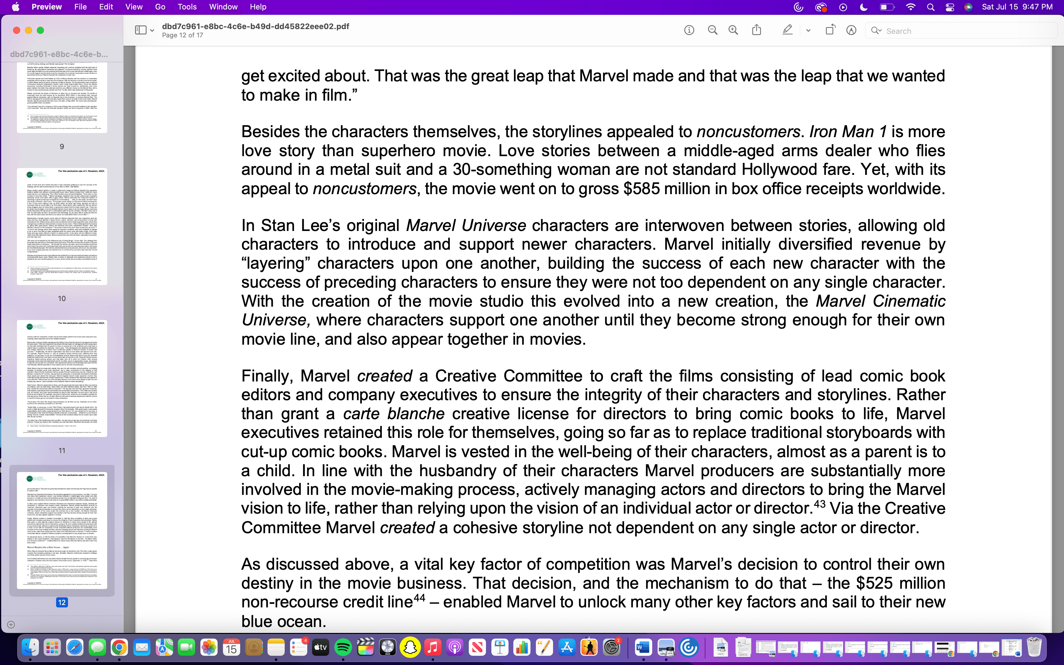 away we had a 30 percent cost advantage. So we were able