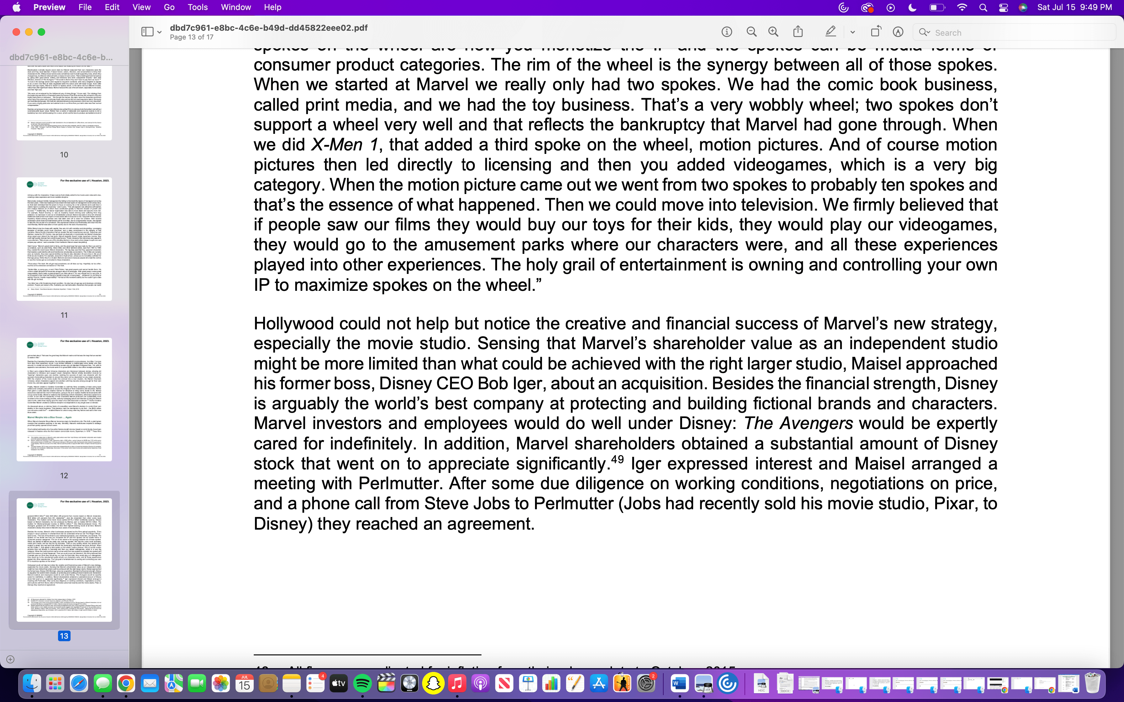 require movie stars but Marvel reasoned their own characters were the stars