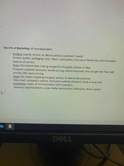 different companies. Compare the 4 Ps of the two dofferent products based