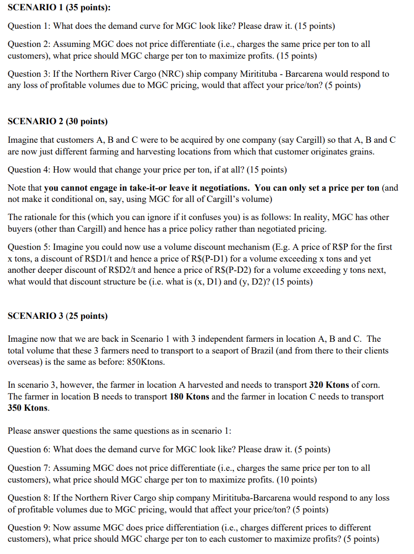 from the rail terminal of MGT to the seaport of Santos, near