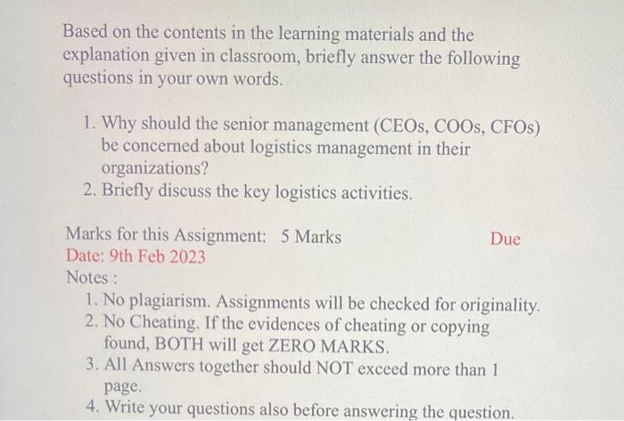  Based on the contents in the learning materials and the explanation