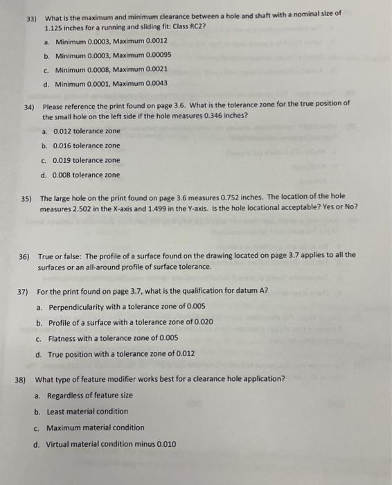 conversion chart from Cartesian measurement to a tolerance zone and in order